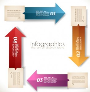 Colored Numeric Labels For Infographic 01