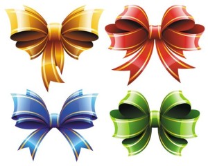 Vector Fancy Bows Design 03