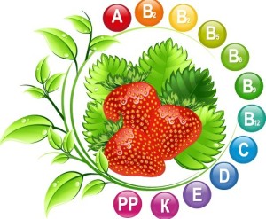 Fruit and Vitamins Vector Material 02