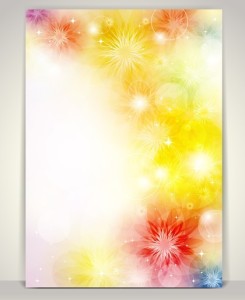 Beautiful Shining Floral Background Vector 01