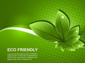 ECO Friendly Concept Vector Green Leaves Background 01