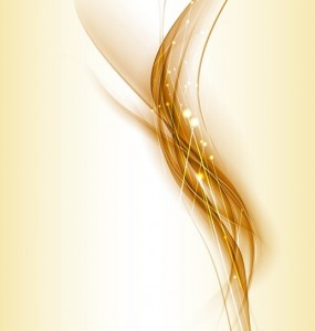 Golden Abstract Waves Background Vector