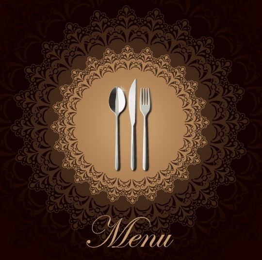 Stylish Restaurant Menu Vector 03