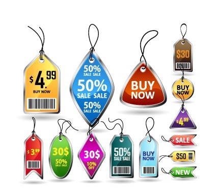 Set Of Creative Pricing Tags 02