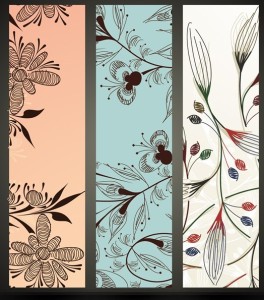 Beautiful Vector Banners with Floral Backgrounds 04