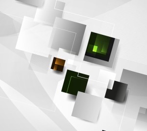 Vector Abstract Technology Background with 3D Squares 12