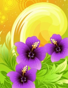 Colorful Spring Flowers Vector Background 04