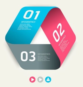 Colored Numeric Labels For Infographic 26