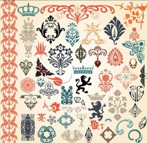 Set Of Colored Vector Totem Patterns 02