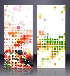 Set Of Vector Banners with Colored Splash Designs 02