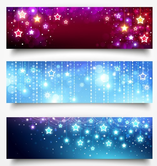 Set of Abstract Technology Vector Banners 03