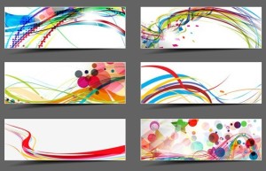 Set of Abstract Technology Vector Banners 04