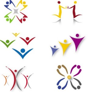 Vector Abstract People Logo Design 01