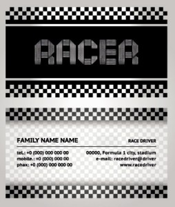 Vector Taxi Driver Business Card 02