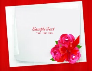 Greeting Card Blank Sheet For Text Vector 05