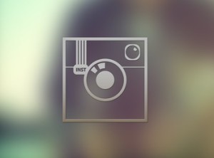 Stylish Transparent Instagram Icon PSD