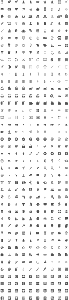 400+ Grey Glyph Icons Pack (PNG)