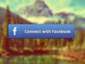 Connect With Facebook Button PSD