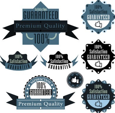 Vintage Satisfaction Guaranteed Badges and Labels Vector 01