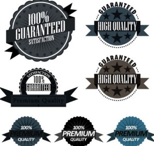 Vintage Satisfaction Guaranteed Badges and Labels Vector 02