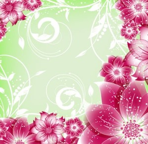 Colorful Spring Flowers Vector Illustration 02