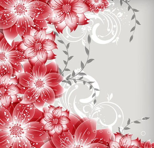 Colorful Spring Flowers Vector Illustration 03