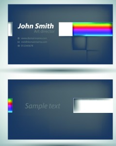 Dark Abstract Technology Business Cards Design Vector 01