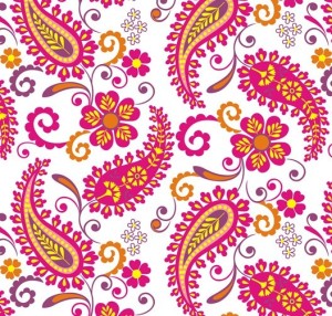 Elegant Hand Drawn Flowers Pattern Vector 05