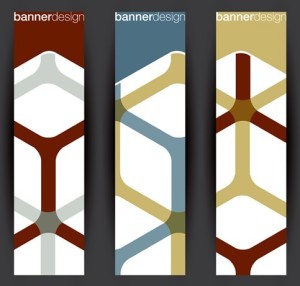 Set of Vector Abstract Geometry Banners 04