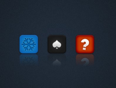 3 Sleek iOS Icons PSD