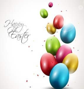 Elegant Happy Easter Eggs Desgin Vector 04