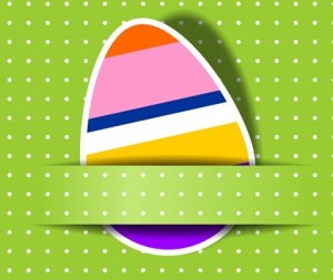 Elegant Happy Easter Eggs Desgin Vector 05