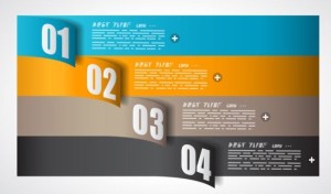 Vector Paper Origami Infographic Option Elements 03