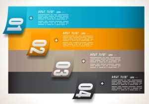 Vector Paper Origami Infographic Option Elements 04