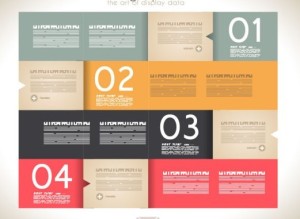 Vector Paper Origami Infographic Option Elements 06