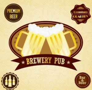 Set of Vector Premium Brewery Bar and Bear Labels 01