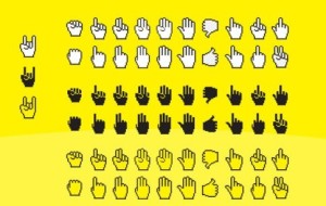 Vector Simple Gesture Icons