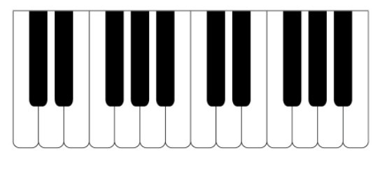 Free Vector Simple Piano Keyboard - TitanUI