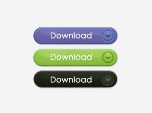 3 Simple Glossy Download Button Templates PSD