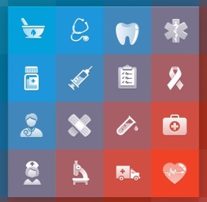 Elegant Medical Icons Pack (PNG + PSD + AI +EPS)