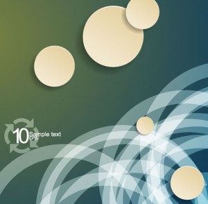 Vector Abstract Background with Shining Circular Labels 02