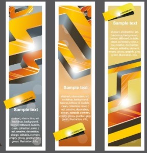 Set of Creative Geometry Concept Vector Banners 03