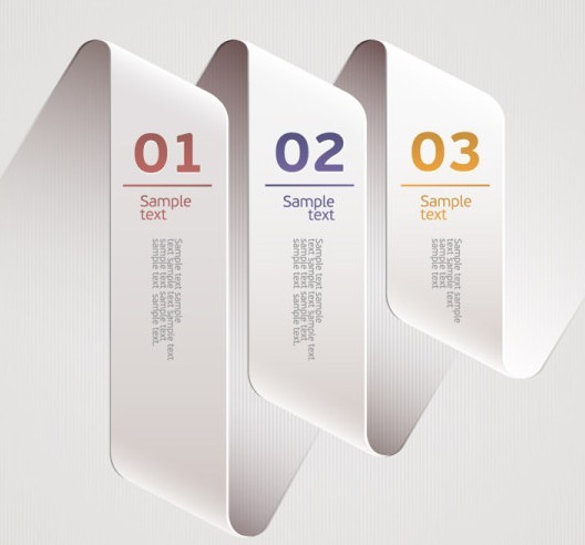 Vector Origami Infographic Option Labels 09