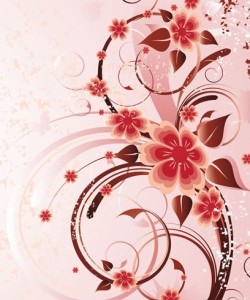 Artistic Vintage Floral Vector Background 04