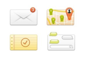 Clean and Simple Mobile APP UI Elements PSD