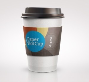 Paper Hot Cup PSD Mockup