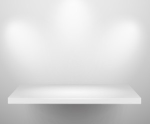 Simple Light Vector Presentation Shelf 02