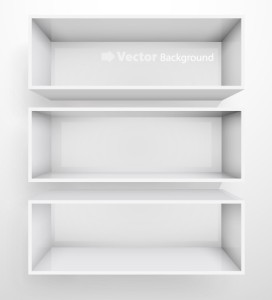 Simple Light Vector Presentation Shelf 05