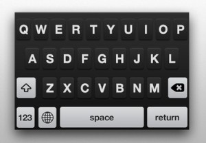 iOS Alternative Keyboard Interface PSD