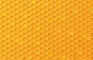 Simple Yellow Honeycomb Background Texture